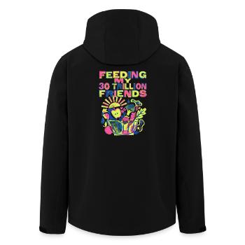 30 Trillion Friends Nutrition - Men’s Recycled Softshell Jacket by Stanley/Stella - black - Back - AI Model Male 185 light (185cm)