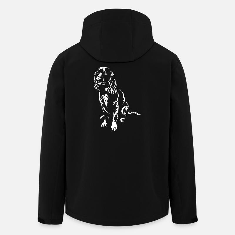 German Quail Dog « Édition Noire » - Veste softshell homme en polyester recyclé Stanley/Stella - noir