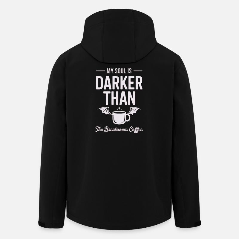 Darker Than Coffee Soul - Men’s Recycled Softshell Jacket by Stanley/Stella - black