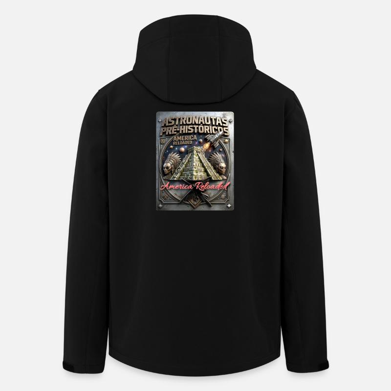 America Reloaded - Recycelte Männer Softshell-Jacke von Stanley/Stella - Schwarz