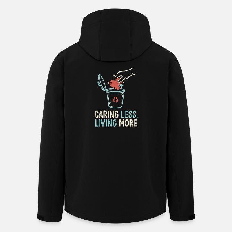 Living More - Men’s Recycled Softshell Jacket by Stanley/Stella - black
