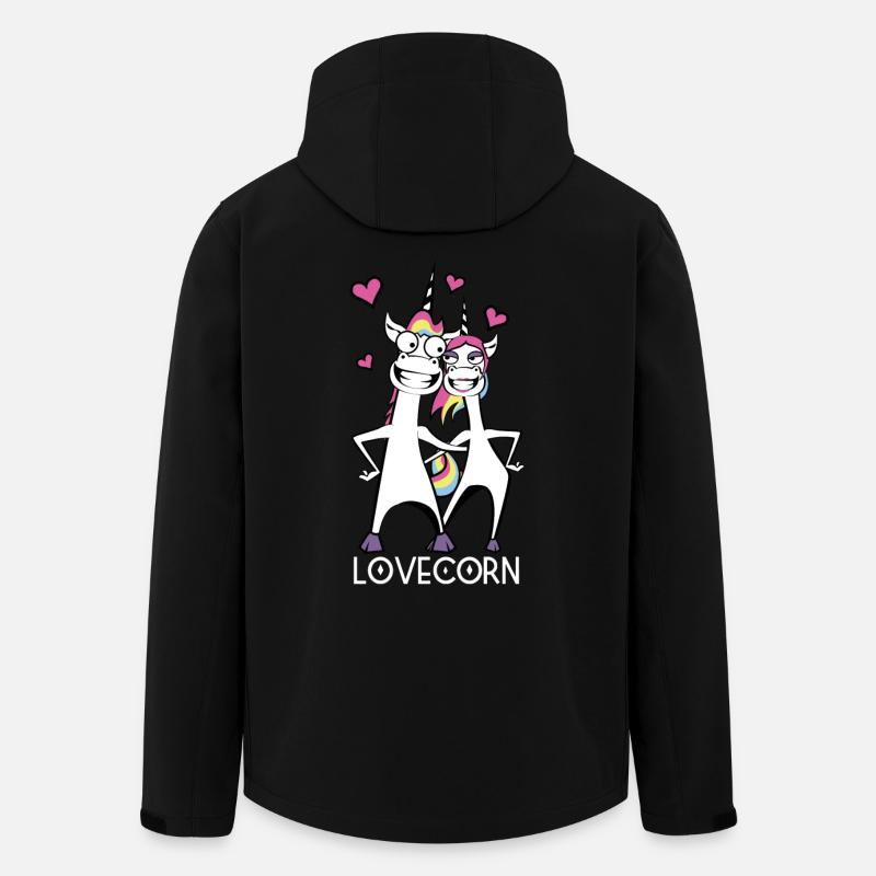 Lovecorn - Men’s Recycled Softshell Jacket by Stanley/Stella - black