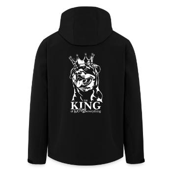 Rottweiler Roi de tout Chiens Disant - Veste softshell homme en polyester recyclé Stanley/Stella - noir - Dos - AI Model Male 185 light (185cm)