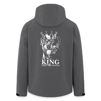 Rottweiler King of everything Spruch Hunde - Recycelte Männer Softshell-Jacke von Stanley/Stella - Schwarz - Hinten - AI Model Male 185 light (185cm)