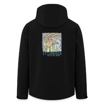 Sternzeichen - Steinbock - Recycelte Männer Softshell-Jacke von Stanley/Stella - Schwarz - Hinten - AI Model Male 185 light (185cm)