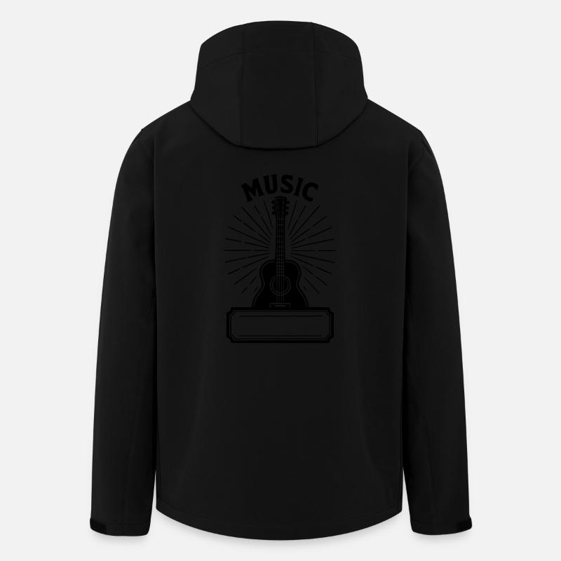 Music - Last name - Men’s Recycled Softshell Jacket by Stanley/Stella - black