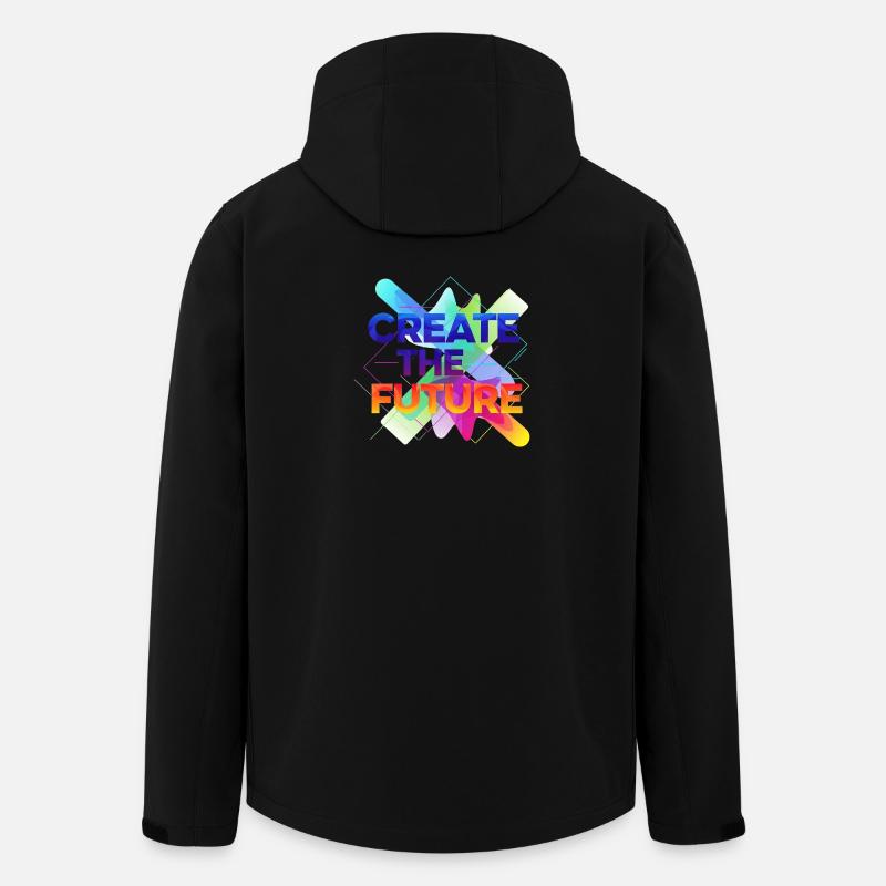 Create the future - Recycelte Männer Softshell-Jacke von Stanley/Stella - Schwarz