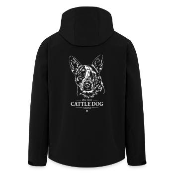 Bétail Chien Maman Chien Chien Chien De Troupeau Wilsigns - Veste softshell homme en polyester recyclé Stanley/Stella - noir - Dos - AI Model Male 185 light (185cm)
