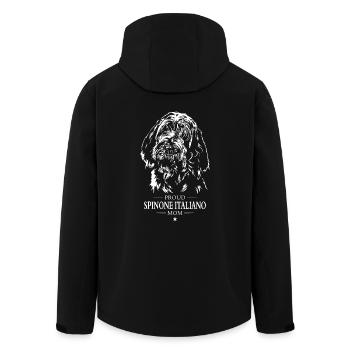 Spinone Italiano Maman Chien Chien Wilsigns - Veste softshell homme en polyester recyclé Stanley/Stella - noir - Dos - AI Model Male 185 light (185cm)