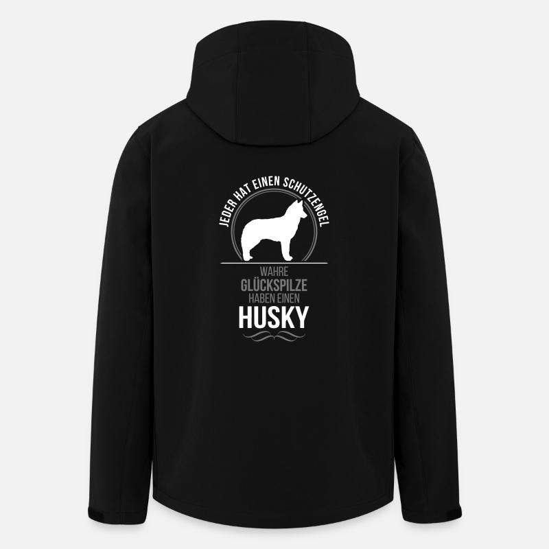 HUSKY Schutzengel Wilsigns - Recycelte Männer Softshell-Jacke von Stanley/Stella - Schwarz