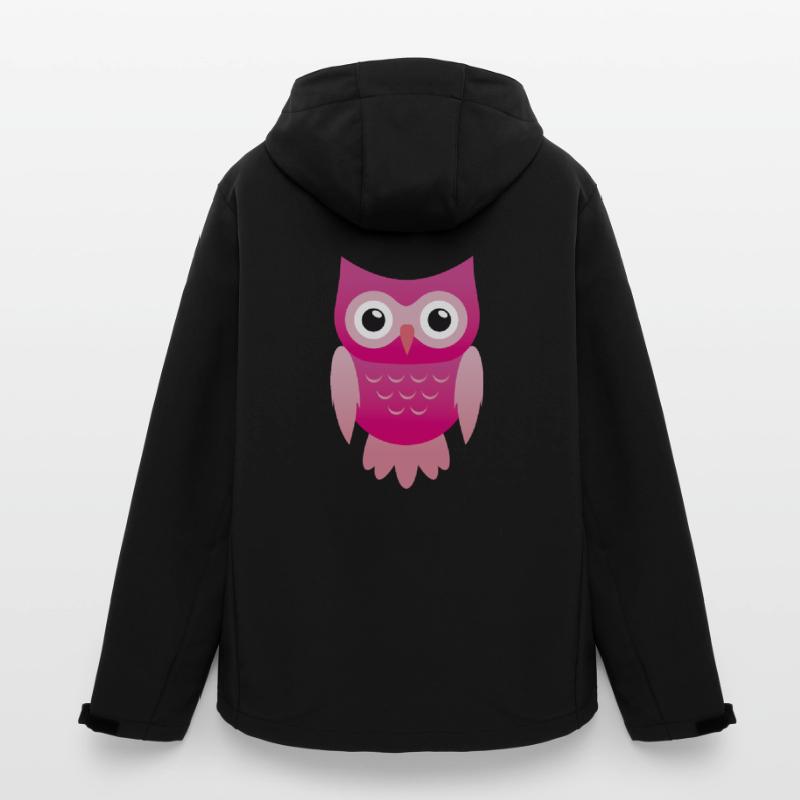 Comic Eule pink im Vector Design Recycelte Männer Softshell-Jacke von Stanley/Stella