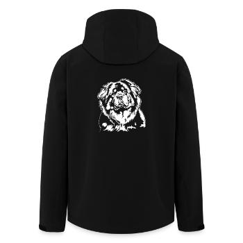Do Khyi Mastiff Tibétain Portrait Chiens Wilsigns - Veste softshell homme en polyester recyclé Stanley/Stella - noir - Dos - AI Model Male 185 light (185cm)