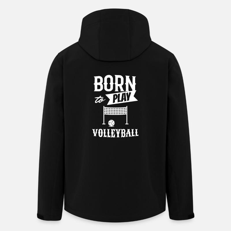 Born to play volleyball - Men’s Recycled Softshell Jacket by Stanley/Stella - black