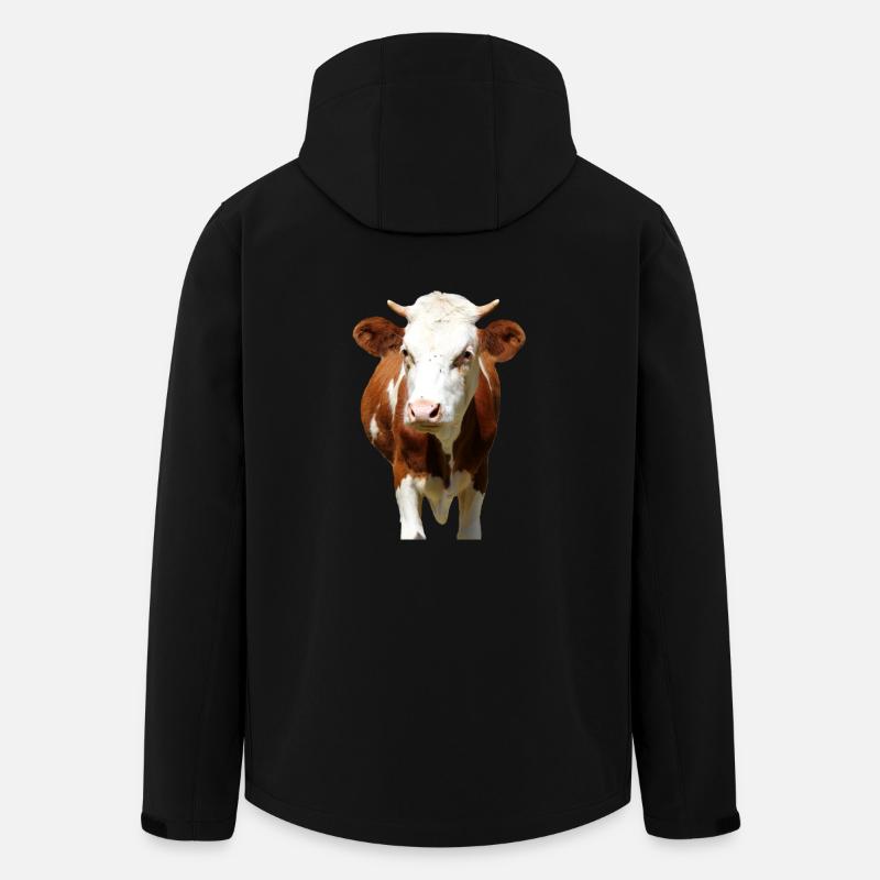 Cow Cow Head - Men’s Recycled Softshell Jacket by Stanley/Stella - black