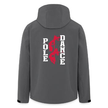 Pole Dance - Recycelte Männer Softshell-Jacke von Stanley/Stella - Schwarz - Hinten - AI Model Male 185 light (185cm)