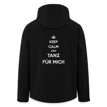 Tanz für mich - Recycelte Männer Softshell-Jacke von Stanley/Stella - Schwarz - Hinten - AI Model Male 185 light (185cm)
