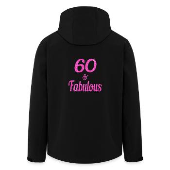 60. Geburtstag 60 und fabelhaft 1959 - Recycelte Männer Softshell-Jacke von Stanley/Stella - Schwarz - Hinten - AI Model Male 185 light (185cm)