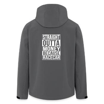 Because Racecar Funny Car and Petrolhead Shirt - Recycelte Männer Softshell-Jacke von Stanley/Stella - Schwarz - Hinten - AI Model Male 185 light (185cm)