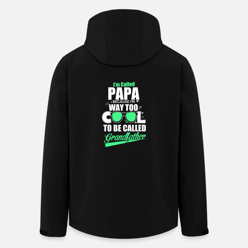 Je suis appelé Papa - Veste softshell homme en polyester recyclé Stanley/Stella - noir
