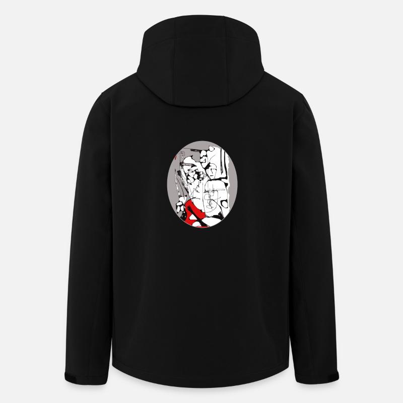 Liberté d'interprétation 3 - Veste softshell homme en polyester recyclé Stanley/Stella - noir