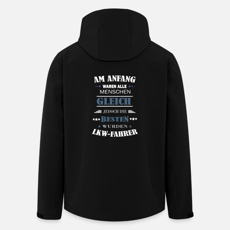 Die besten wurden LKW Fahrer - lustiger Spruch - Recycelte Männer Softshell-Jacke von Stanley/Stella - Schwarz