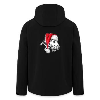 Santa Airedale Terrier Weihnachten Hunde Wilsigns - Recycelte Männer Softshell-Jacke von Stanley/Stella - Schwarz - Hinten - AI Model Male 185 light (185cm)