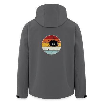 Retro Spinne Fliegen Insekten Natur Wandern Insekt - Recycelte Männer Softshell-Jacke von Stanley/Stella - Schwarz - Hinten - AI Model Male 185 light (185cm)
