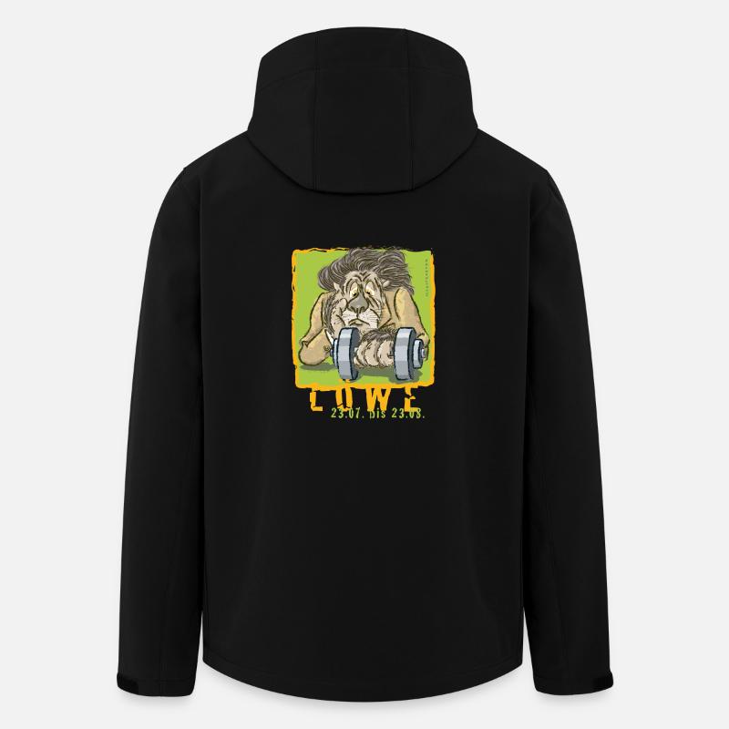 Sternzeichen - Löwe - Recycelte Männer Softshell-Jacke von Stanley/Stella - Schwarz