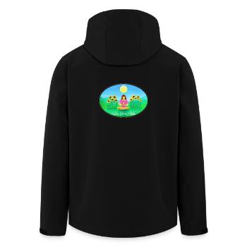 Gleichklang - Août 2025 - Sonja Ariel von Staden - Veste softshell homme en polyester recyclé Stanley/Stella - noir - Dos - AI Model Male 185 light (185cm)