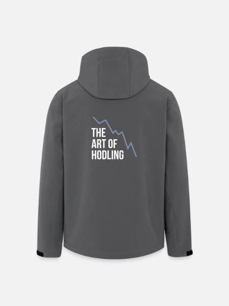 The Art of Hodling - Men’s Recycled Softshell Jacket by Stanley/Stella - black