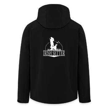 SETTER IRLANDAIS Chiens de chasse Chasseur Chasse Wilsigns - Veste softshell homme en polyester recyclé Stanley/Stella - noir - Dos - AI Model Male 185 light (185cm)