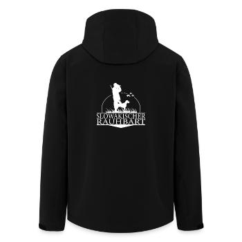 SLOWAKISCHER RAUHBART Jagdhunde Jagd Wilsigns - Recycelte Männer Softshell-Jacke von Stanley/Stella - Schwarz - Hinten - AI Model Male 185 light (185cm)