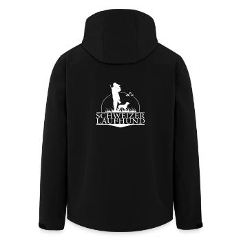 Schweizer Laufhund Jagdhunderasse Jäger Wilsigns - Recycelte Männer Softshell-Jacke von Stanley/Stella - Schwarz - Hinten - AI Model Male 185 light (185cm)