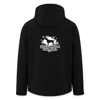 BOHÊME GRIFFON POINTANT GRIFFON Chien Wilsigns - Veste softshell homme en polyester recyclé Stanley/Stella - noir - Dos - AI Model Male 185 light (185cm)