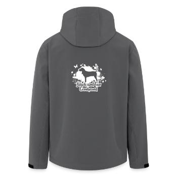 BLACK AND TAN COONHOUND Dogs Hunting Dog Wilsigns - Men’s Recycled Softshell Jacket by Stanley/Stella - black - Back - AI Model Male 185 light (185cm)