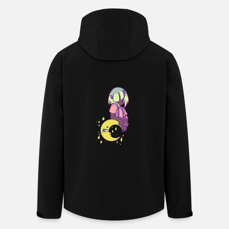 Pp und der Mond - Recycelte Männer Softshell-Jacke von Stanley/Stella - Schwarz