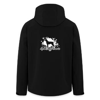GRAND ANGLO FRANCAIS Chiens de chasse Chiens Wilsigns - Veste softshell homme en polyester recyclé Stanley/Stella - noir - Dos - AI Model Male 185 light (185cm)