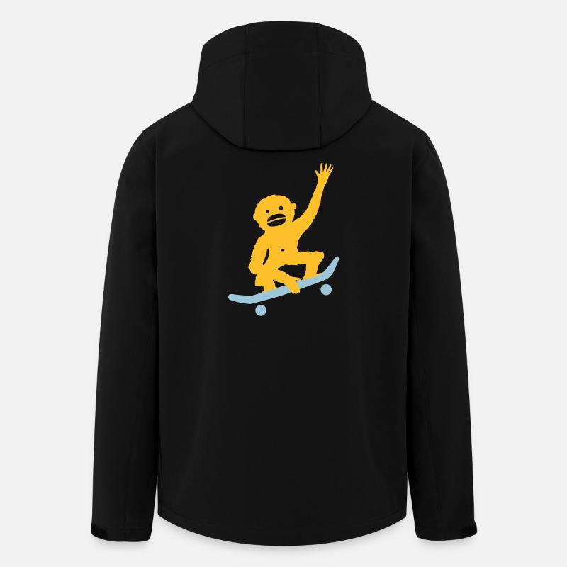 quelque chose de louche - Veste softshell homme en polyester recyclé Stanley/Stella - noir