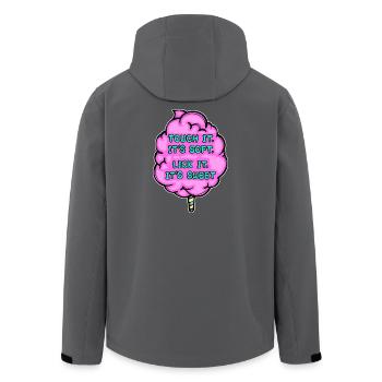 Süßigkeiten Zucker Naschkatzen Lecker Statement - Recycelte Männer Softshell-Jacke von Stanley/Stella - Anthrazit - Hinten - AI Model Male 185 light (185cm)