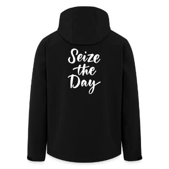 Saisissez le jour - Veste softshell homme en polyester recyclé Stanley/Stella - noir - Dos - AI Model Male 185 light (185cm)