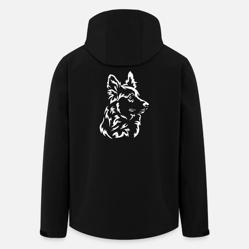 Harzer Fuchs Head « Black Edition » - Veste softshell homme en polyester recyclé Stanley/Stella - noir