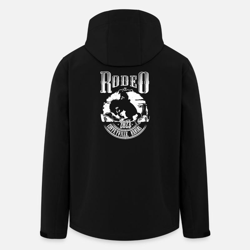 Rodeo Night Rider Silhouette - Recycelte Männer Softshell-Jacke von Stanley/Stella - Schwarz