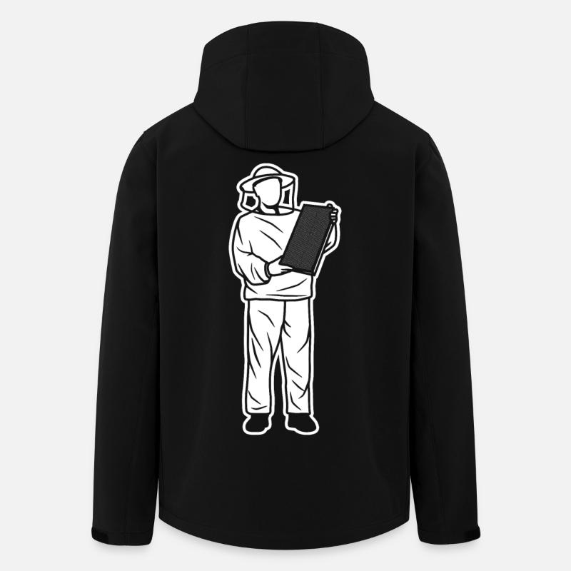Imker Kind - Recycelte Männer Softshell-Jacke Discoverer von Stanley/Stella - Schwarz