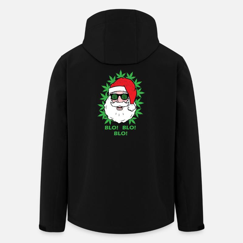 Santa Claus - Blo! Blo! Blo! - Men’s Recycled Softshell Jacket by Stanley/Stella - black