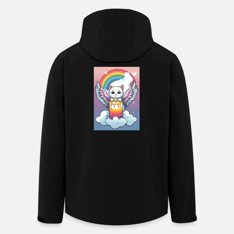 Ange chat mignon - Veste softshell homme en polyester recyclé Stanley/Stella - noir