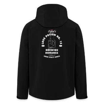 Cupid Potion No.15 Romance Brew - Men’s Recycled Softshell Jacket by Stanley/Stella - black - Back - AI Model Male 185 light (185cm)