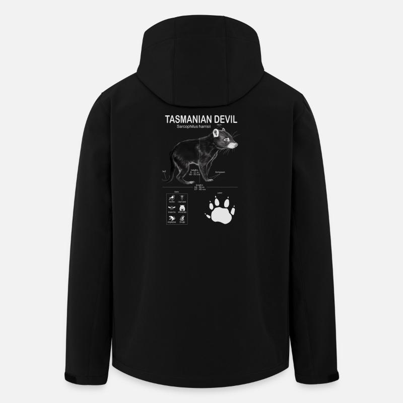 Diable de Tasmanie - Veste softshell homme en polyester recyclé Stanley/Stella - noir