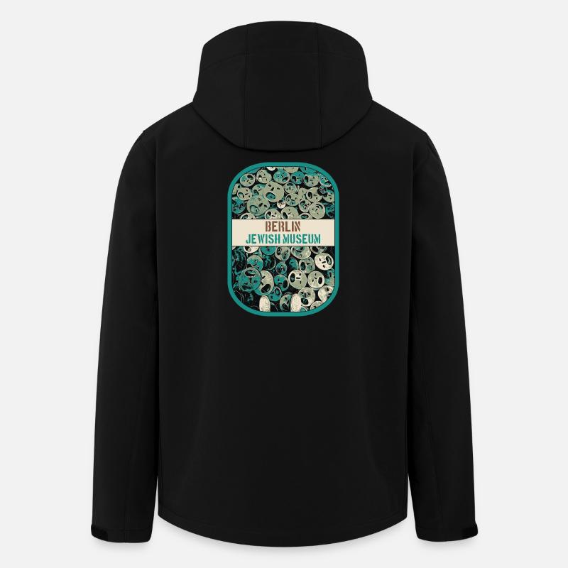 Détail captivant du Musée Juif, Berlin - Veste softshell homme en polyester recyclé Stanley/Stella - noir