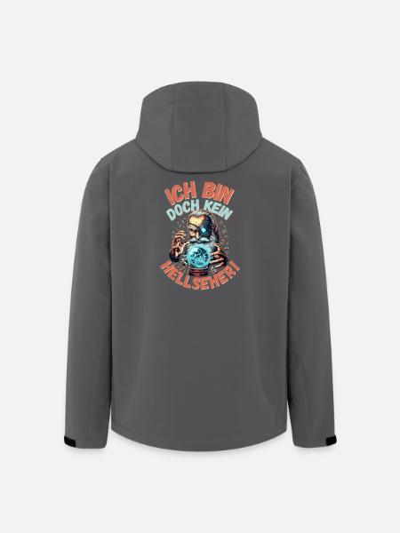Bin doch kein Hellseher - Recycelte Männer Softshell-Jacke von Stanley/Stella - Schwarz