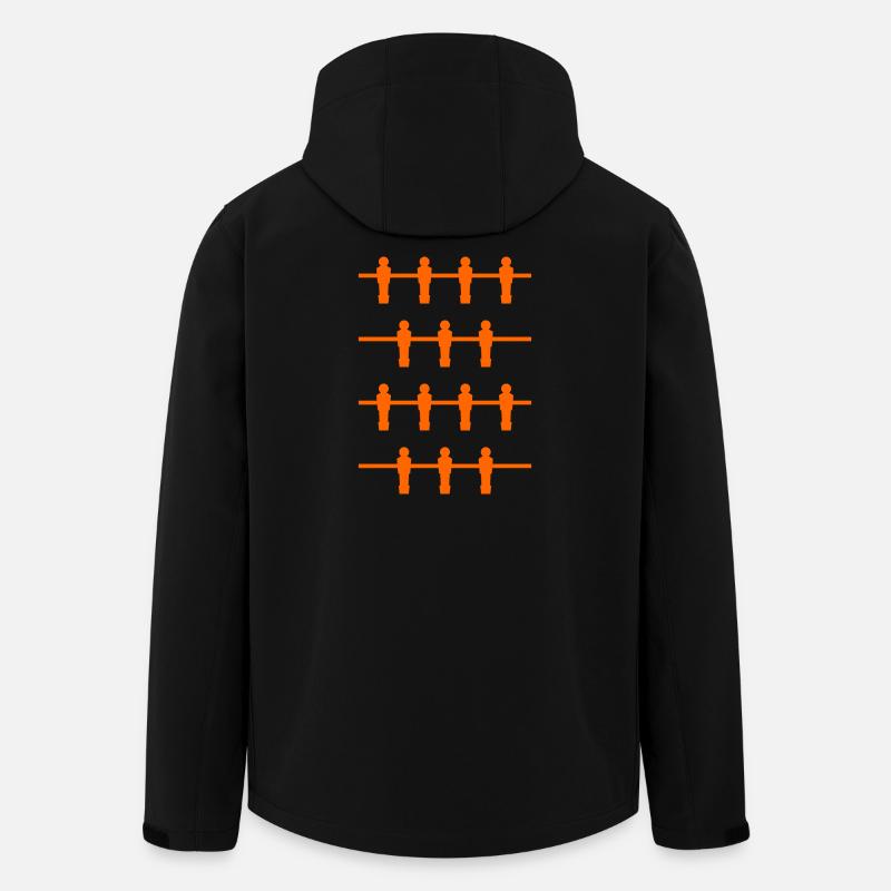Tischfußballer orange - Recycelte Männer Softshell-Jacke von Stanley/Stella - Schwarz